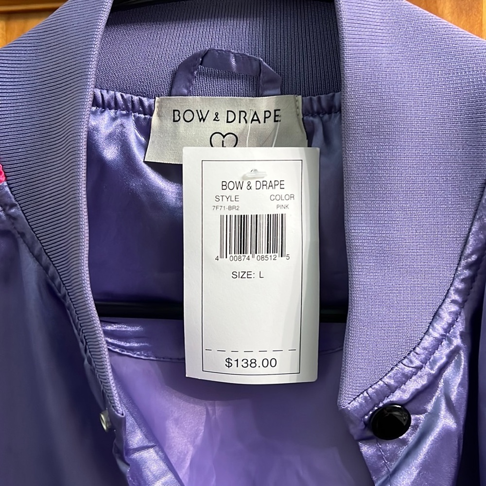 Bow & Drape snap button jacket